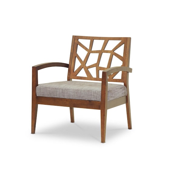 Baxton Studio Jennifer Modern Lounge Chair with "Gravel" Seat 105-5257 - main